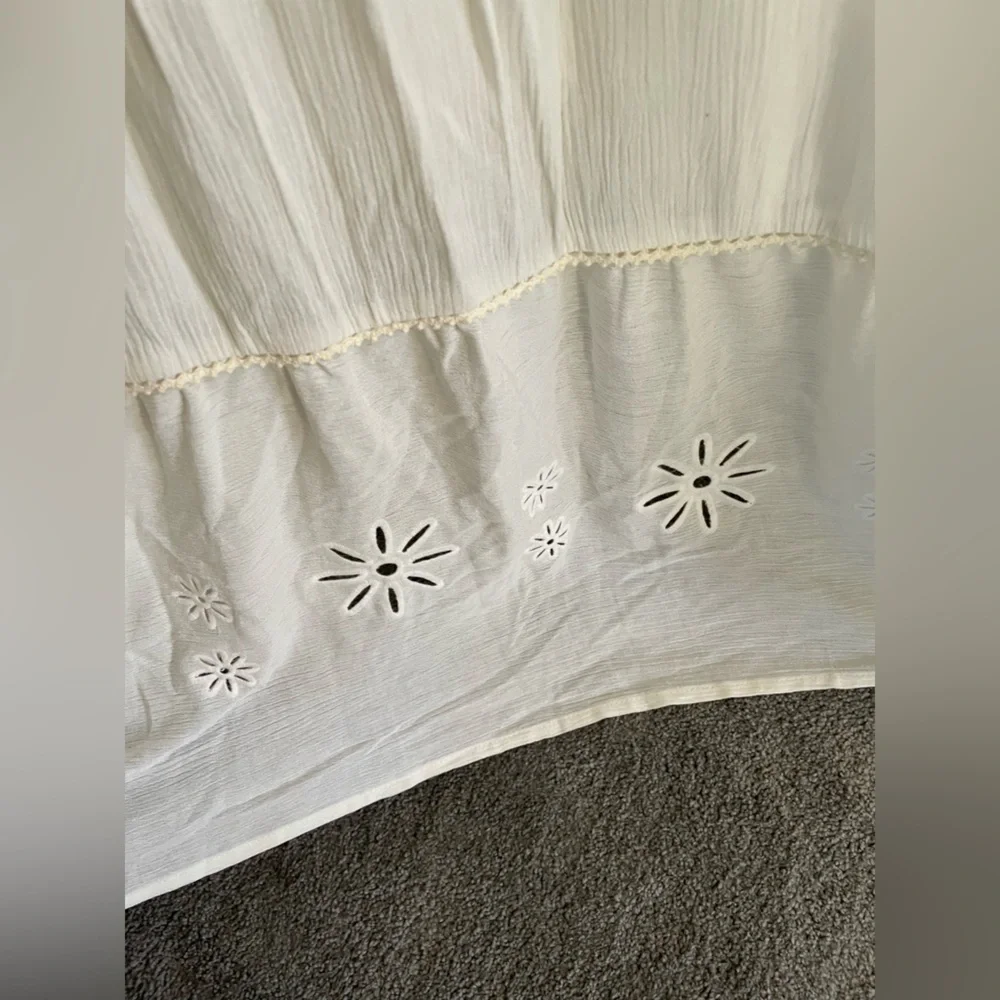 NWT LC Lauren Conrad White Maxi Bohemian Dress Size XL - Picture 7 of 9